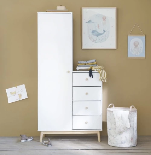Maisons Du Monde Armoires Enfant Armoire 1 Porte 4 Tiroirs Blanche 6 Maisons Du Monde Armoires Enfant Armoire 1 Porte 4 Tiroirs Blanche – Image 4