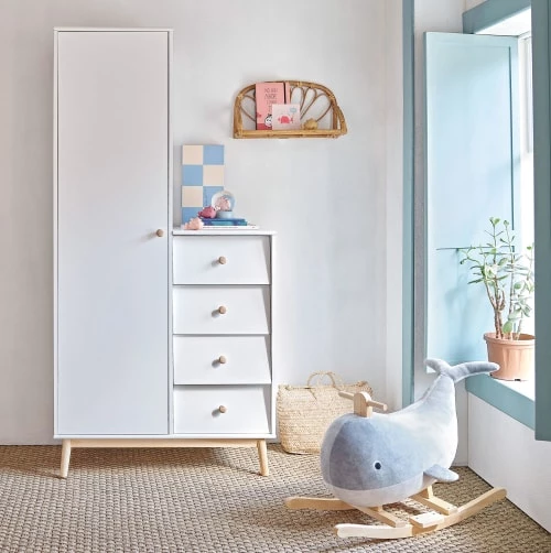 Maisons Du Monde Armoires Enfant Armoire 1 Porte 4 Tiroirs Blanche 7 Maisons Du Monde Armoires Enfant Armoire 1 Porte 4 Tiroirs Blanche – Image 5