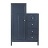 Maisons Du Monde Armoires Enfant Armoire 1 Porte 4 Tiroirs Bleu Nuit -Armoires enfant Soldes armoire 1 porte 4 tiroirs bleu nuit 1000 8 31 215568 1