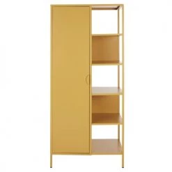 Maisons Du Monde Armoires Enfant Armoire 1 Porte Battante En Métal Jaune