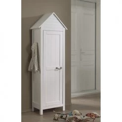 Vipack Armoires Enfant Armoire 1 Porte Beachhouse Blanc -Armoires enfant Soldes armoire 1 porte beachhouse blanc 1