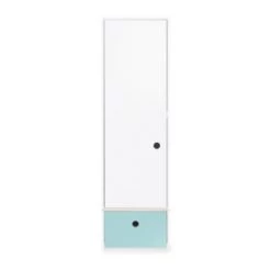 Wookids Armoires Enfant Armoire 1 Porte Façade Tiroir Blanc -Armoires enfant Soldes armoire 1 porte facade tiroir bleu ciel 10