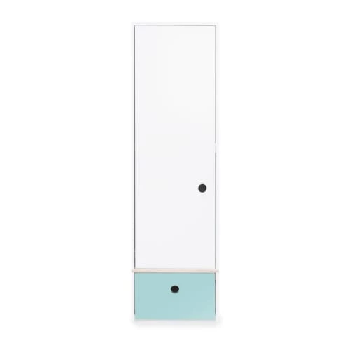 Wookids Armoires Enfant Armoire 1 Porte Façade Tiroir Bleu Ciel 3 Wookids Armoires Enfant Armoire 1 Porte Façade Tiroir Bleu Ciel