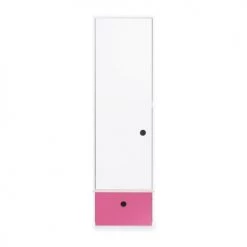 Wookids Armoires Enfant Armoire 1 Porte Façade Tiroir Fushia