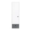 Wookids Armoires Enfant Armoire 1 Porte Façade Tiroir Gris Espace -Armoires enfant Soldes armoire 1 porte facade tiroir gris espace
