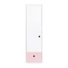 Wookids Armoires Enfant Armoire 1 Porte Façade Tiroir Rose Pastel