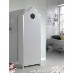 Vipack Armoires Enfant Armoire 1 Porte Gris -Armoires enfant Soldes armoire 1 porte gris 7