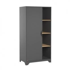 Vox Armoires Enfant Armoire 1 Porte Gris Naturel