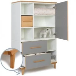 Wookids Armoires Enfant Armoire 147cm 1 Porte 2 Tiroirs Gris Ardoise 10 Wookids Armoires Enfant Armoire 147cm 1 Porte 2 Tiroirs Gris Ardoise -Armoires enfant Soldes armoire 147cm 1 porte 2 tiroirs gris ardoise 2