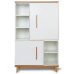 Wookids Armoires Enfant Armoire 147cm 2 Portes Jaune Soleil -Armoires enfant Soldes armoire 147cm 2 portes blanc 1