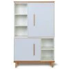 Wookids Armoires Enfant Armoire 147cm 2 Portes Bleu Ciel