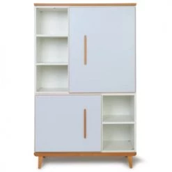 Wookids Armoires Enfant Armoire 147cm 2 Portes Bleu Ciel
