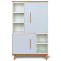 Wookids Armoires Enfant Armoire 147cm 2 Portes Manhattan Gris -Armoires enfant Soldes armoire 147cm 2 portes bleu ciel 7