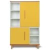 Wookids Armoires Enfant Armoire 147cm 2 Portes Jaune Soleil -Armoires enfant Soldes armoire 147cm 2 portes jaune soleil