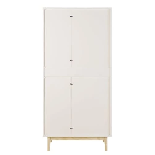 Maisons Du Monde Armoires Armoire 2 Portes 1 Tiroir Blanc Avec Miroir 5 Maisons Du Monde Armoires Armoire 2 Portes 1 Tiroir Blanc Avec Miroir – Image 3