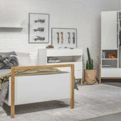 Nateo Concept Armoires Enfant Armoire 2 Portes 1 Tiroir Blanc Et Chêne 8 Nateo Concept Armoires Enfant Armoire 2 Portes 1 Tiroir Blanc Et Chêne -Armoires enfant Soldes armoire 2 portes 1 tiroir blanc et chene 2