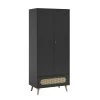 Vox Armoires Enfant Armoire 2 Portes 1 Tiroir Noir -Armoires enfant Soldes armoire 2 portes 1 tiroir noir