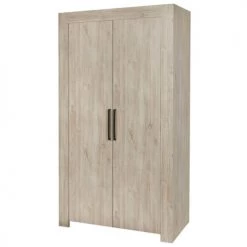 Altobuy Armoires Enfant Armoire 2 Portes 118cm Aspect Bois Clair