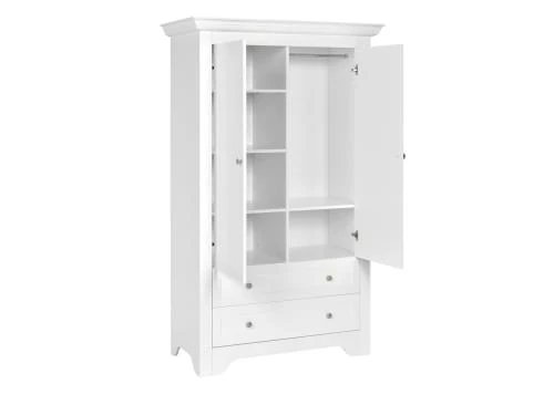 Nateo Concept Armoires Enfant Armoire 2 Portes 2 Tiroirs Blanc 4 Nateo Concept Armoires Enfant Armoire 2 Portes 2 Tiroirs Blanc – Image 2