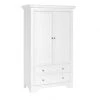 Nateo Concept Armoires Enfant Armoire 2 Portes 2 Tiroirs Blanc