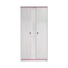 Calicosy Armoires Enfant Armoire 2 Portes Avec Penderies Et Lingère L90 Cm - Décor Bois Blanc