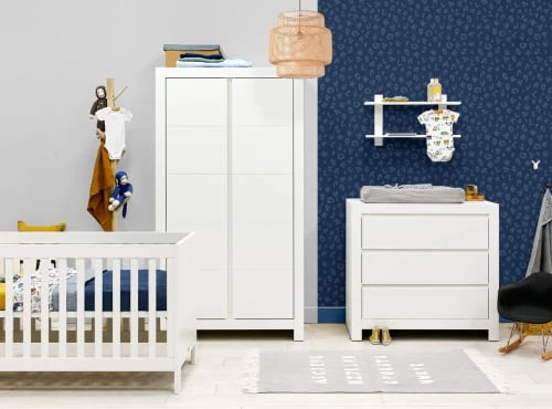 Bopita Armoires Enfant Armoire 2-portes Avec Rainures Blanc En MDF Et Panneaux De Particules 7 Bopita Armoires Enfant Armoire 2-portes Avec Rainures Blanc En MDF Et Panneaux De Particules – Image 5