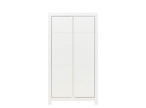 Bopita Armoires Enfant Armoire 2-portes Avec Rainures Blanc En MDF Et Panneaux De Particules 3 Bopita Armoires Enfant Armoire 2-portes Avec Rainures Blanc En MDF Et Panneaux De Particules