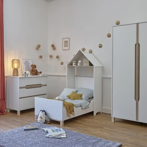 Galipette Armoires Enfant Armoire 2 Portes Blanc 4 Galipette Armoires Enfant Armoire 2 Portes Blanc – Image 2