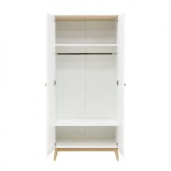 Bopita Armoires Enfant Armoire 2 Portes Blanc Chêne -Armoires enfant Soldes armoire 2 portes blanc chene 2