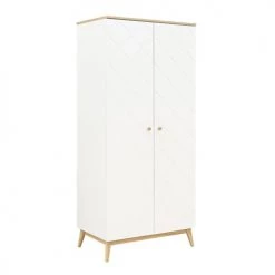 Bopita Armoires Enfant Armoire 2 Portes Blanc Chêne