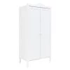 Bopita Armoires Enfant Armoire 2-portes Blanc En MDF Et Hêtre -Armoires enfant Soldes armoire 2 portes blanc en mdf et hetre