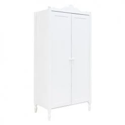 Bopita Armoires Enfant Armoire 2-portes Blanc En MDF Et Hêtre