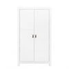 Bopita Armoires Enfant Armoire 2-portes Blanc En MDF Et Panneaux De Particules -Armoires enfant Soldes armoire 2 portes blanc en mdf et panneaux de particules