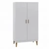 Nateo Concept Armoires Enfant Armoire 2 Portes Blanc Et Chêne -Armoires enfant Soldes armoire 2 portes blanc et chene