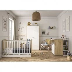 Diagone Armoires Enfant Armoire 2 Portes Blanc Naturel -Armoires enfant Soldes armoire 2 portes blanc naturel 1