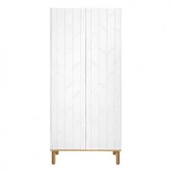 Bellamy Armoires Enfant Armoire 2 Portes Blanc Naturel