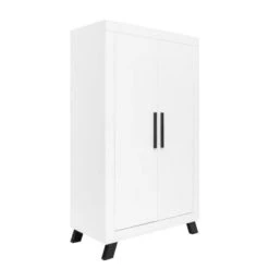Bopita Armoires Enfant Armoire 2-portes Blanc/noir En MDF, Panneaux De Particules Et Hêtre 8 Bopita Armoires Enfant Armoire 2-portes Blanc/noir En MDF, Panneaux De Particules Et Hêtre -Armoires enfant Soldes armoire 2 portes blanc noir en mdf panneaux de particules et hetre 2