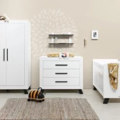 Bopita Armoires Enfant Armoire 2-portes Blanc/noir En MDF, Panneaux De Particules Et Hêtre 9 Bopita Armoires Enfant Armoire 2-portes Blanc/noir En MDF, Panneaux De Particules Et Hêtre -Armoires enfant Soldes armoire 2 portes blanc noir en mdf panneaux de particules et hetre 3