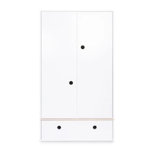 Wookids Armoires Enfant Armoire 2 Portes Façade Tiroir Blanc 3 Wookids Armoires Enfant Armoire 2 Portes Façade Tiroir Blanc