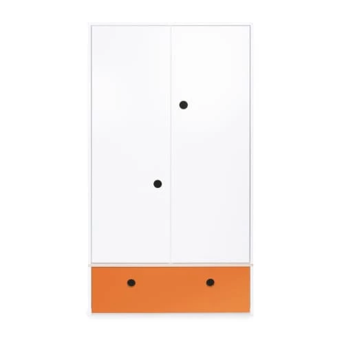 Wookids Armoires Enfant Armoire 2 Portes Façade Tiroir Orange 3 Wookids Armoires Enfant Armoire 2 Portes Façade Tiroir Orange
