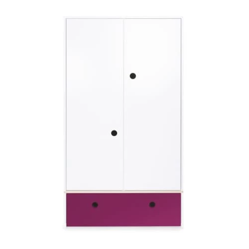 Wookids Armoires Enfant Armoire 2 Portes Façade Tiroir Prune 3 Wookids Armoires Enfant Armoire 2 Portes Façade Tiroir Prune