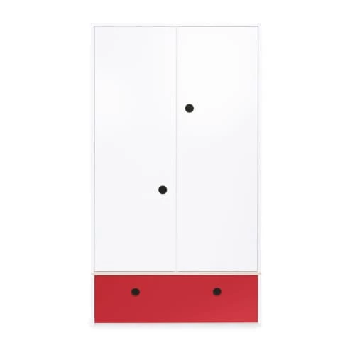 Wookids Armoires Enfant Armoire 2 Portes Façade Tiroir Rouge 3 Wookids Armoires Enfant Armoire 2 Portes Façade Tiroir Rouge