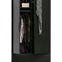 Woood Armoires Enfant Armoire 2 Portes Gris -Armoires enfant Soldes armoire 2 portes gris 7