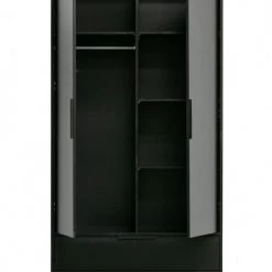 Woood Armoires Enfant Armoire 2 Portes Gris -Armoires enfant Soldes armoire 2 portes gris 9