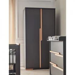 Pinio Armoires Enfant Armoire 2 Portes Gris Naturel -Armoires enfant Soldes armoire 2 portes gris naturel 3