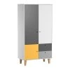 Vox Armoires Enfant Armoire 2 Portes Jaune -Armoires enfant Soldes armoire 2 portes jaune