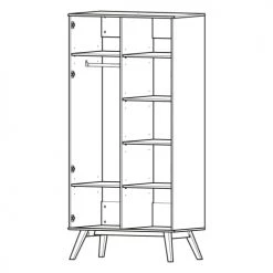 Vox Armoires Enfant Armoire 2 Portes Naturel -Armoires enfant Soldes armoire 2 portes naturel 8