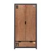 Vipack Armoires Enfant Armoire 2 Portes Noir Naturel -Armoires enfant Soldes armoire 2 portes noir naturel