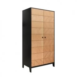 Bopita Armoires Enfant Armoire 2 Portes Noir Naturel Naturel