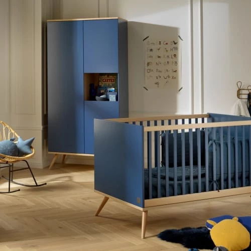 Sauthon Original Armoires Enfant Armoire 3 Portes 1 Niche 209x101x57cm Bleu 4 Sauthon Original Armoires Enfant Armoire 3 Portes 1 Niche 209x101x57cm Bleu – Image 2